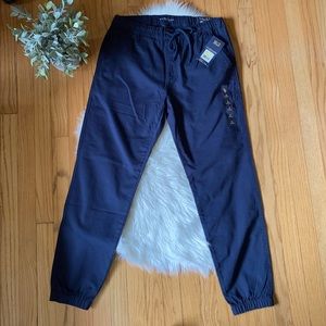 NWT Men’s Polo Assn Navy Blue Stretch Twill Joggers Medium Preppy Golf Classic